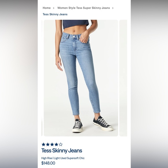 Mavi Jeans Tess High Rise Skinny - Picture 6 of 6